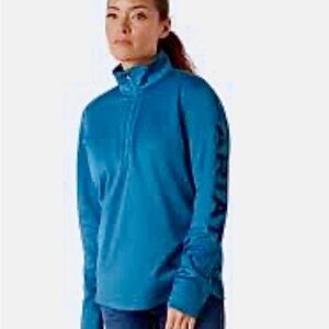 Ariat Women's Tek Team 1/2-Zip Teal Heather Sweatshirt Size Small